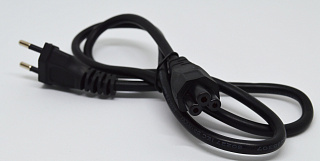 Кабель питания Drobak 3 pin C5 IEC 60320 10 А/250 (Black) (111139)