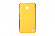 Чехол Drobak Elastic PU для Nokia Lumia 630 Quad Core Dual Sim (Orange Clear)