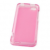 Чехол Drobak Elastic Rubber для HTC One V T320e (Pink)