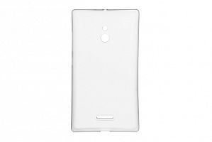 Чехол Drobak Elastic PU для Nokia XL Dual Sim (White Clear)