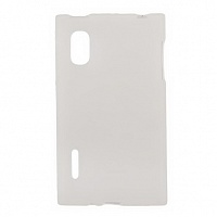Чехол Drobak Elastic PU для LG Optimus L5 E615 (White Clear)