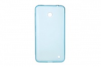 Чехол Drobak Elastic PU для Nokia Lumia 630 Quad Core Dual Sim (Blue Clear)