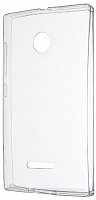 Чехол Drobak Ultra PU для Microsoft Lumia 435 (Nokia) Dual Sim (Clear)