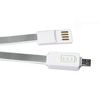 Универсальный кабель Drobak Lux Power Micro USB 2.0 1,0м Steel