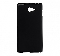 Чехол Drobak Elastic PU для Sony Xperia M2 D2305 (Black)