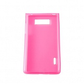 Чехол Drobak Elastic PU для LG Optimus L7 P705 (Pink)