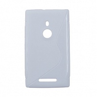 Чехол Drobak Elastic PU для Nokia Lumia 925 (White)