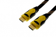 Видео кабель Drobak HDMI на HDMI, 3.0м 1.3 V, ферриты, оплетка, позолота
