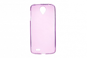Чехол Drobak Elastic PU для Lenovo S820 (Pink Clear)