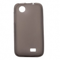 Чехол Drobak Elastic PU для Lenovo A369 (Black/Clear)